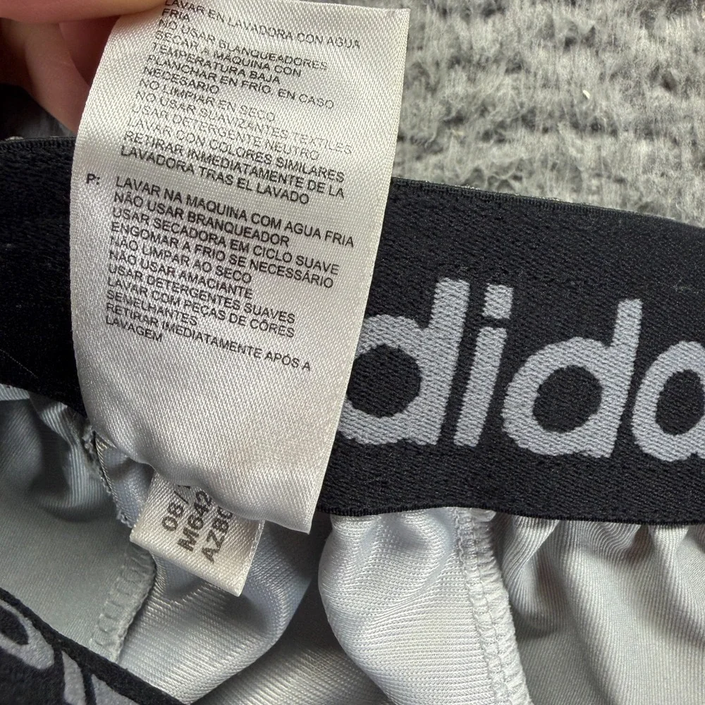 Adidas Climalite‎ Shorts Mens M Gray Polyester Athletic Running Workout Stretch